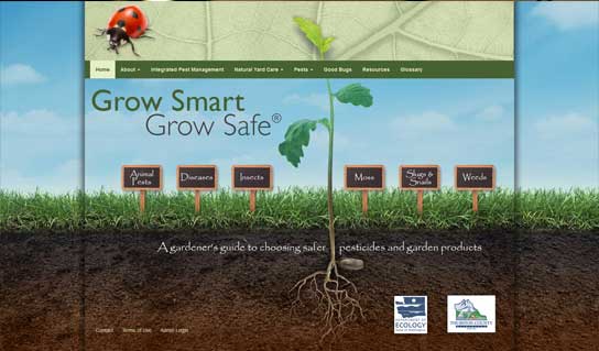 Website design example, website is Grow Smart Grow Safe